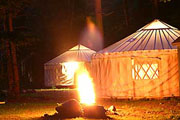 yurt-tents A Yurt at the Penobscot Outpost