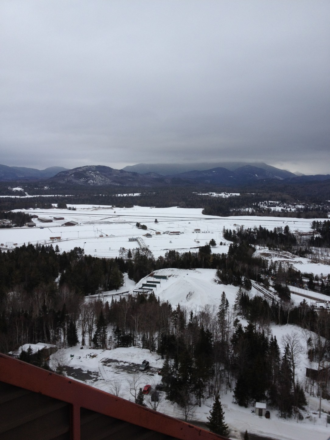 View of Lake Placid from the former Olympic Ski Jump.