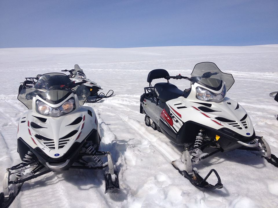 Iceland snowmobile