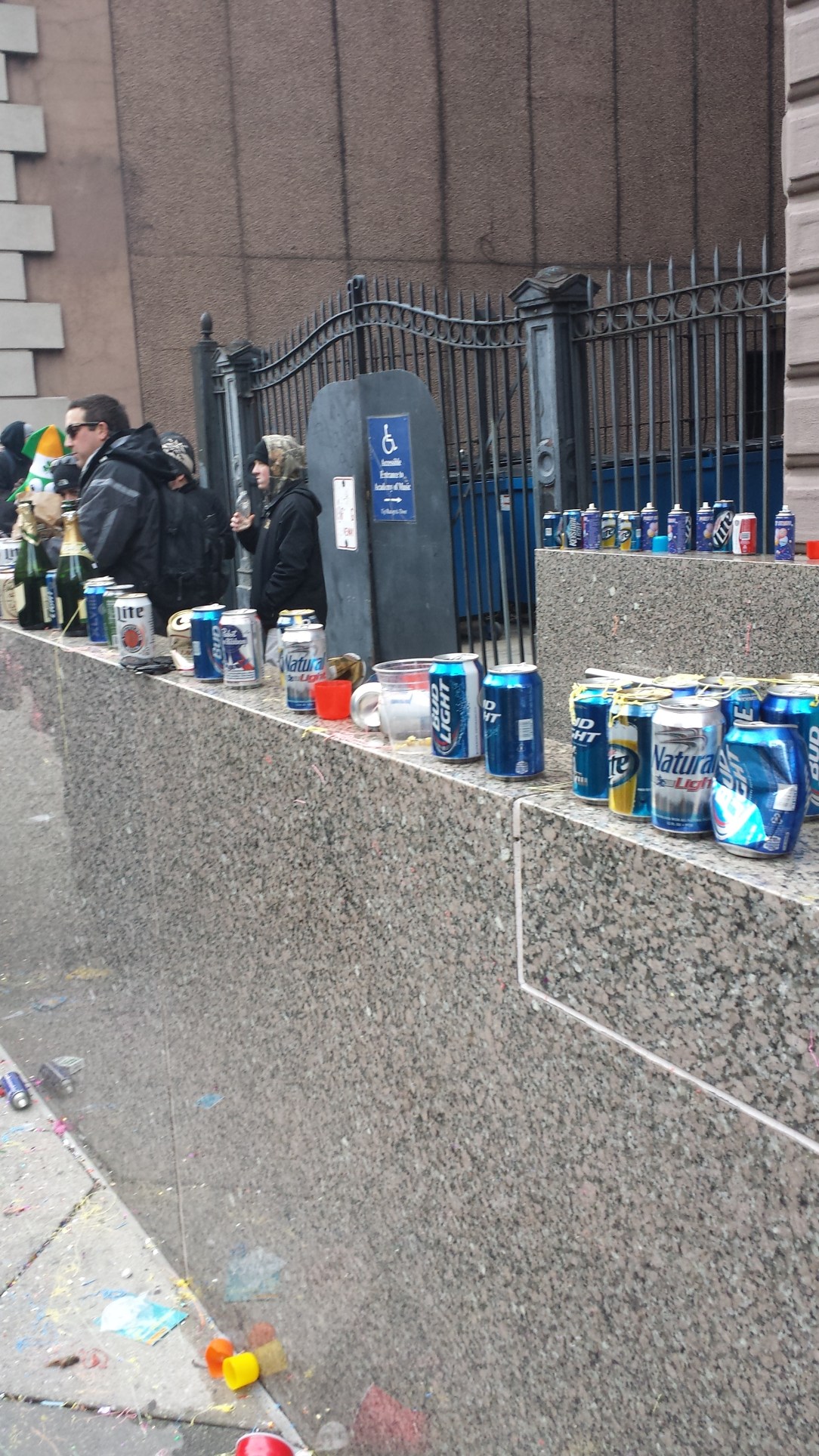 The trash was indicative of how good a time everyone was having. 