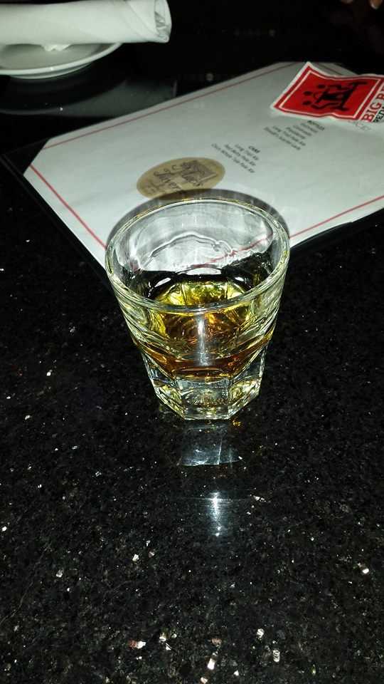 Some post-pedal FIreball shots at Mac's Tavern. Question: when did Fireball become a thing? 