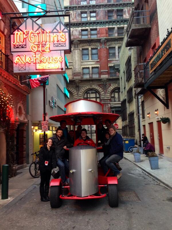 A second go-around on Big Red Pedal Tour's Old City Pub Crawl. 