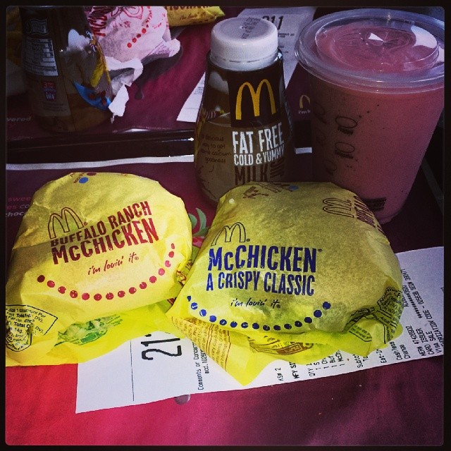 A typical travel-meal. #crispyclassic