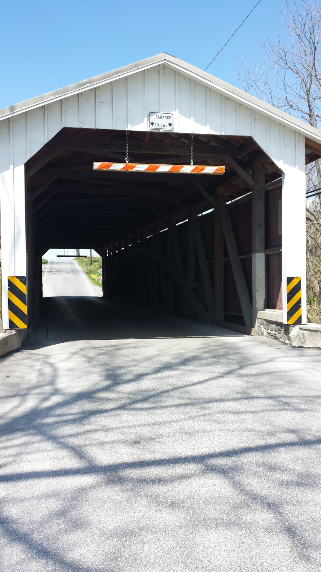 Cover bridge riding. 