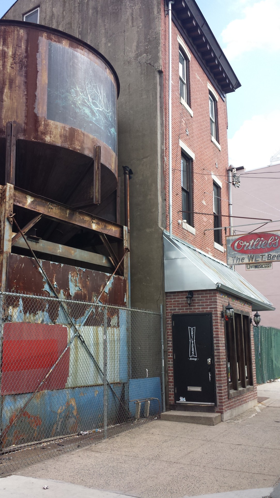 Ortlieb's "Wet Bar" was where the Philadelphia brewery workers used to hang out. They were wet because they were covered in beer prior to entering the bar. 