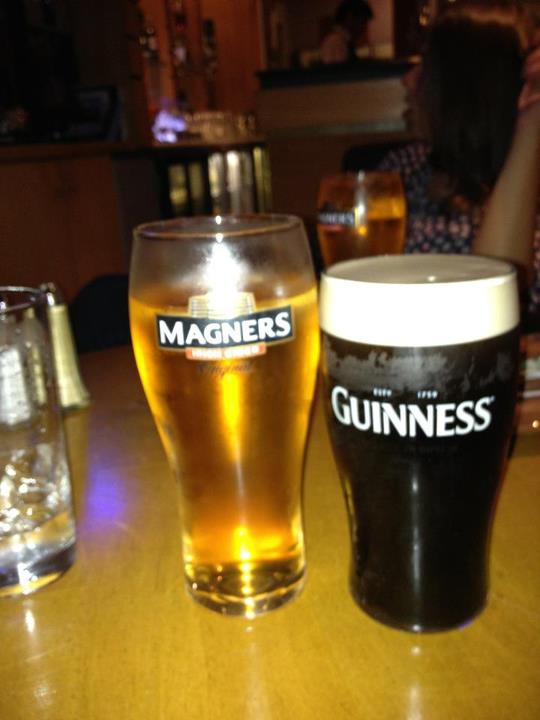 On my last day, I ordered a Guinness and a Magners (It's marketing as Magners in Northern Ireland too).