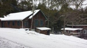 This is where you could rent skis, find your map, or grab some lunch. 