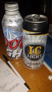 I stuck to the Garbage beer, while my brother and cousin sampled the local delicacies. 