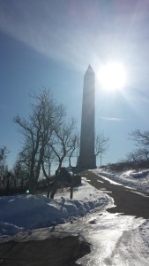 The monument up close.