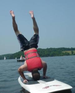 Attempting some SUP tricks over Memorial Day weekend a few years ago. Immediately after this was snapped, I smacked my back on the board pretty good. 