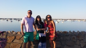 Family picture in Plymouth-notice that I'm starting to look a little too sun-kissed.