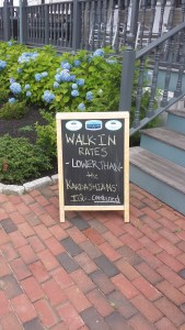 This very astute sign was located right near the scooter rental shop.