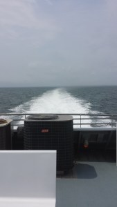 My view from the express ferry back to reality. 