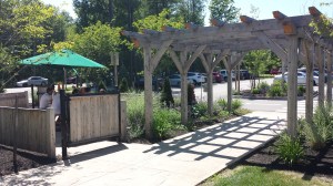 Allagash had a great outside sitting area. 