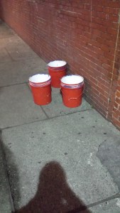 Big bucket beer pong. 