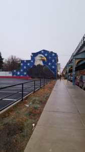 This wall mural took on sort of a omnipotent presence, probably, largely due to my visiting on the inauguration.