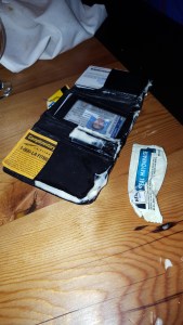 Murphy's Law strikes again. When I went to pay the bill at Kensington Quarters, I realized two mayo packets I inexplicably had in my back pocket had exploded. Good times.